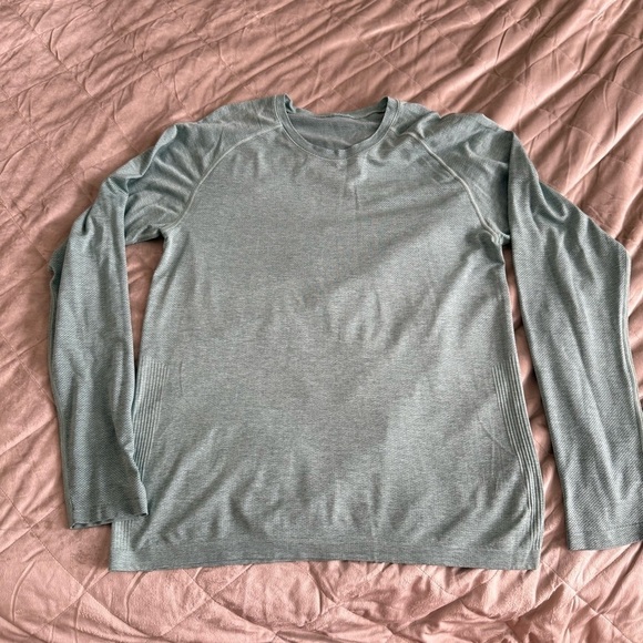 Lululemon Metal Vent Long Sleeve 2.0 - Tidewater Teal / Wild Mint Size Large - Picture 3 of 10